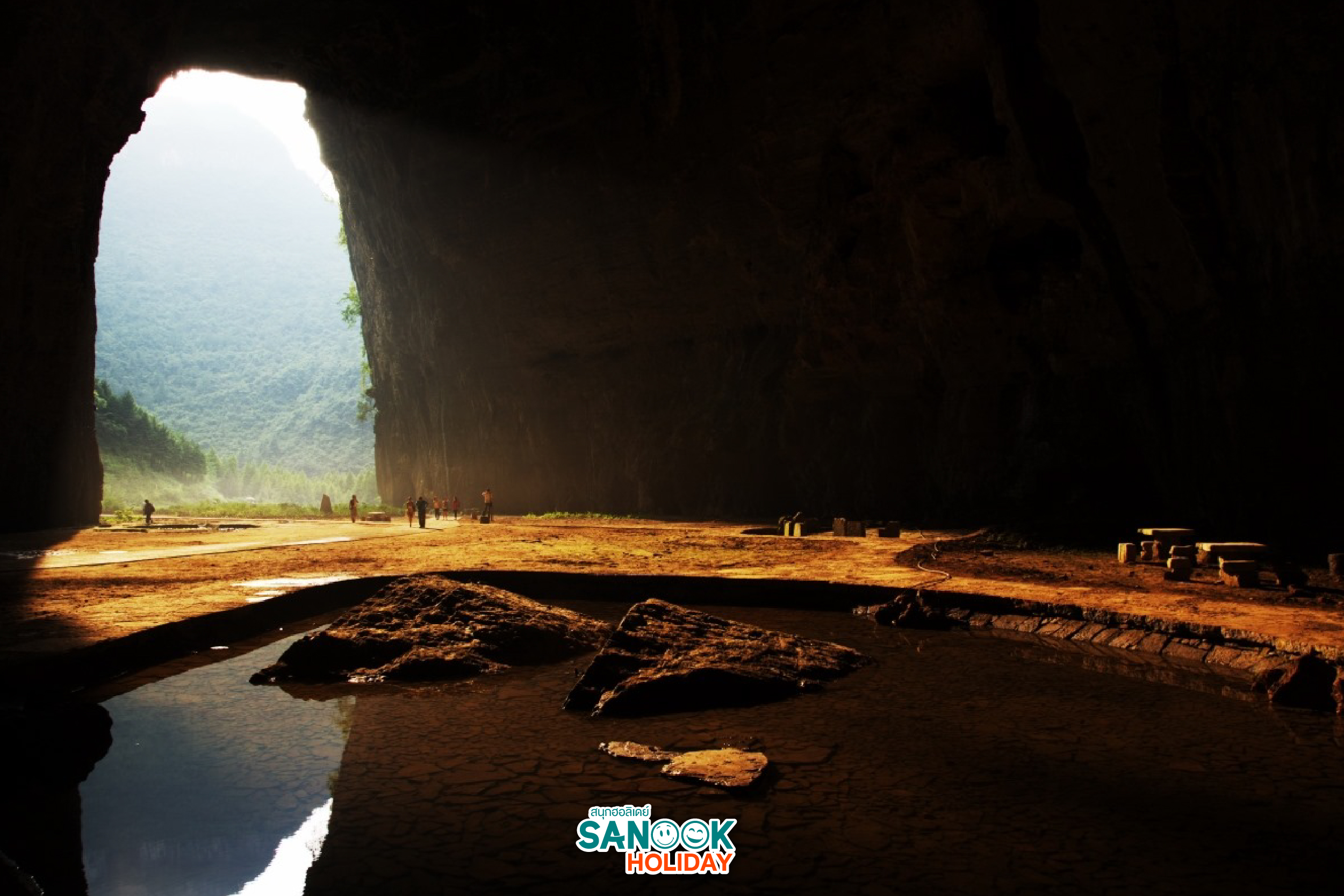 ถ้ำเถิงหลง (Tenglong Cave) หูเป่ย บุกถ้ำที่ใหญ่ที่สุดในจีน อลังการน้ำตกใต้ดิน