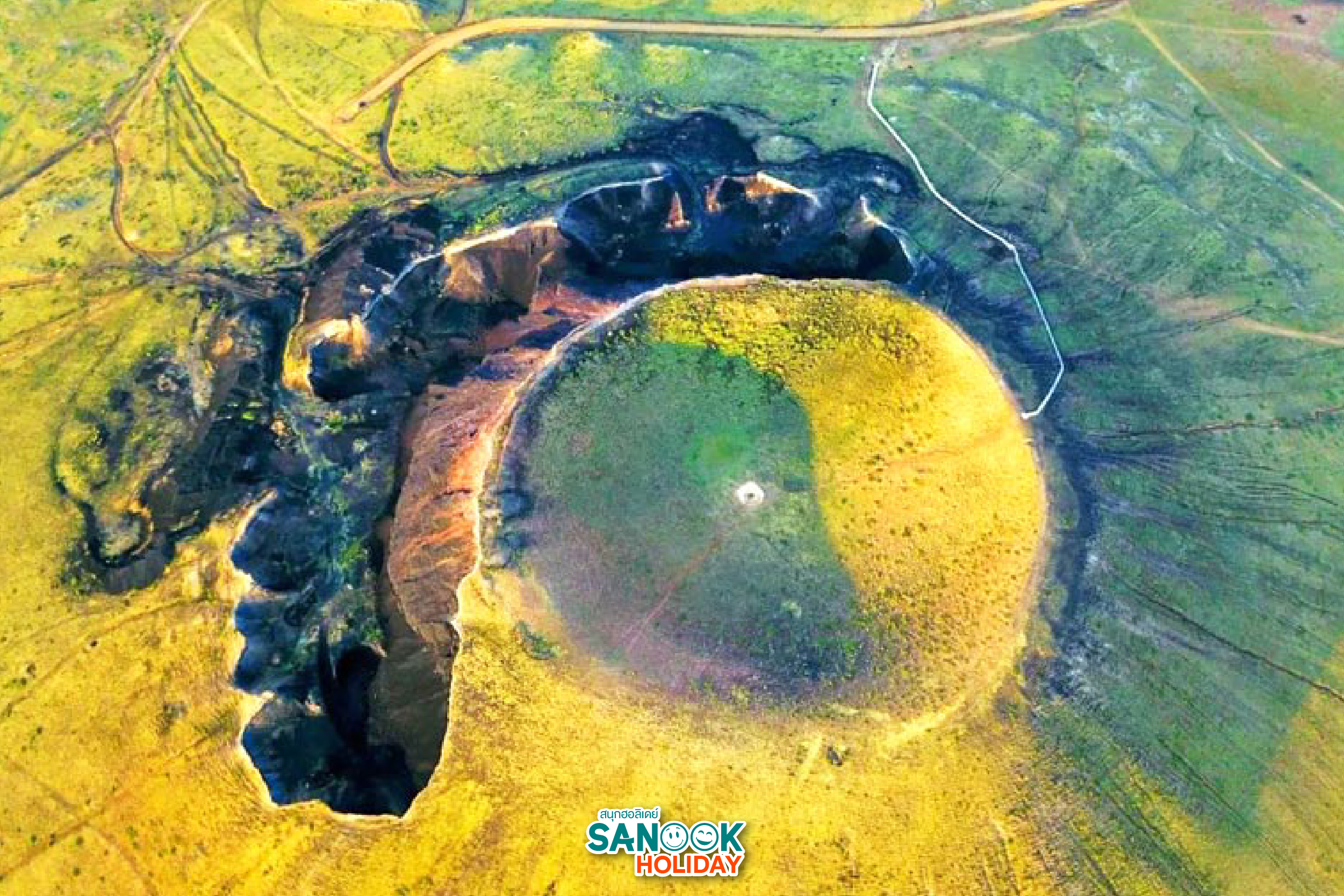 ภูเขาไฟอูลันฮาตา Ulan Hada Volcano มองโกเลียใน