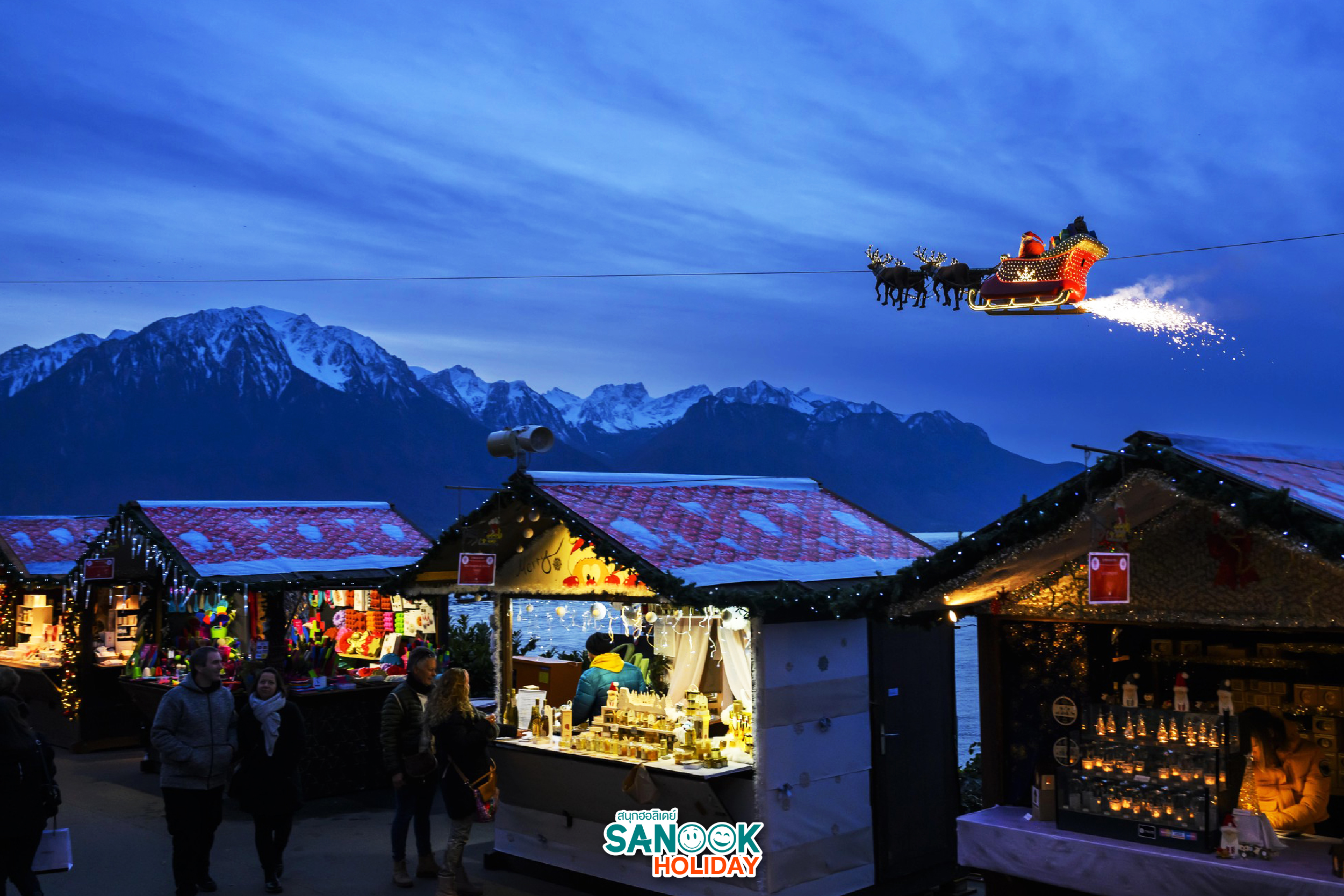 คริสต์มาสมาร์เก็ต Montreux Riviera Noël 2025