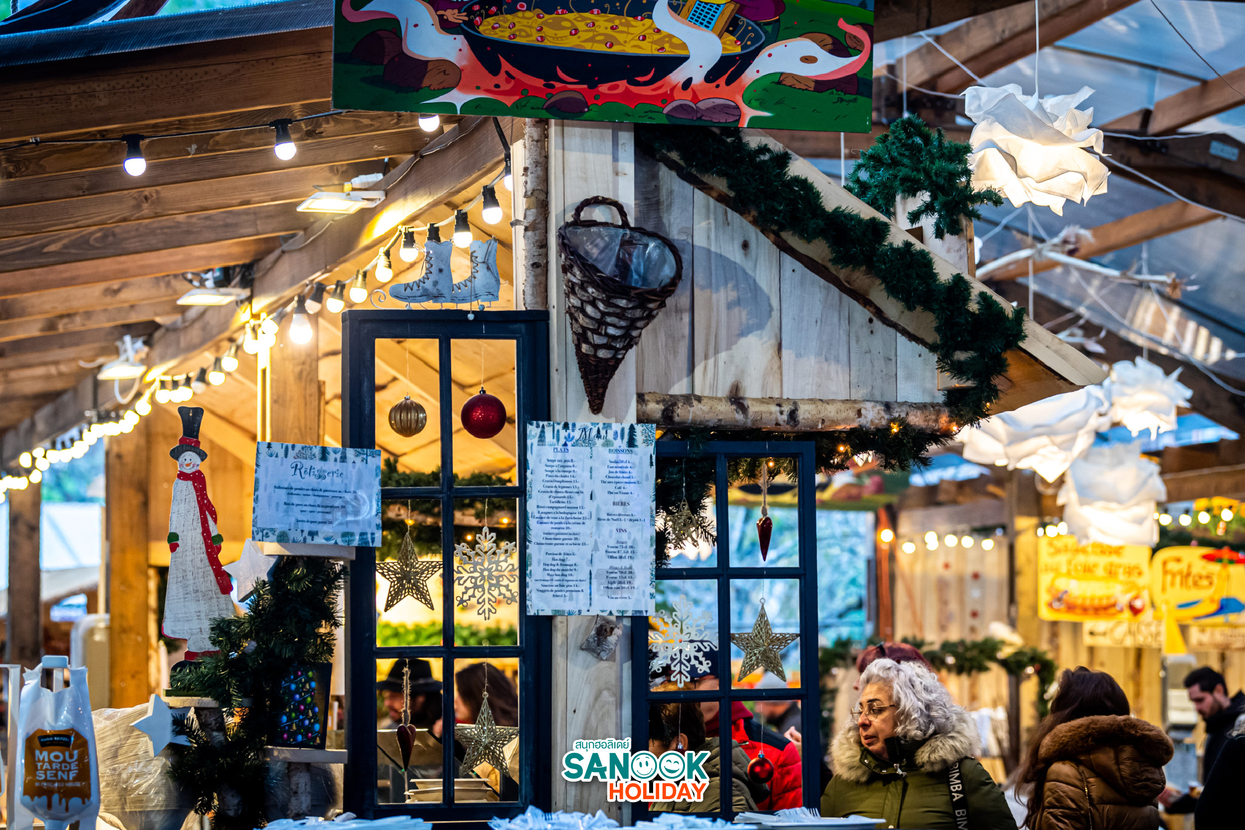 หมู่บ้านคริสต์มาสที่ Caux 