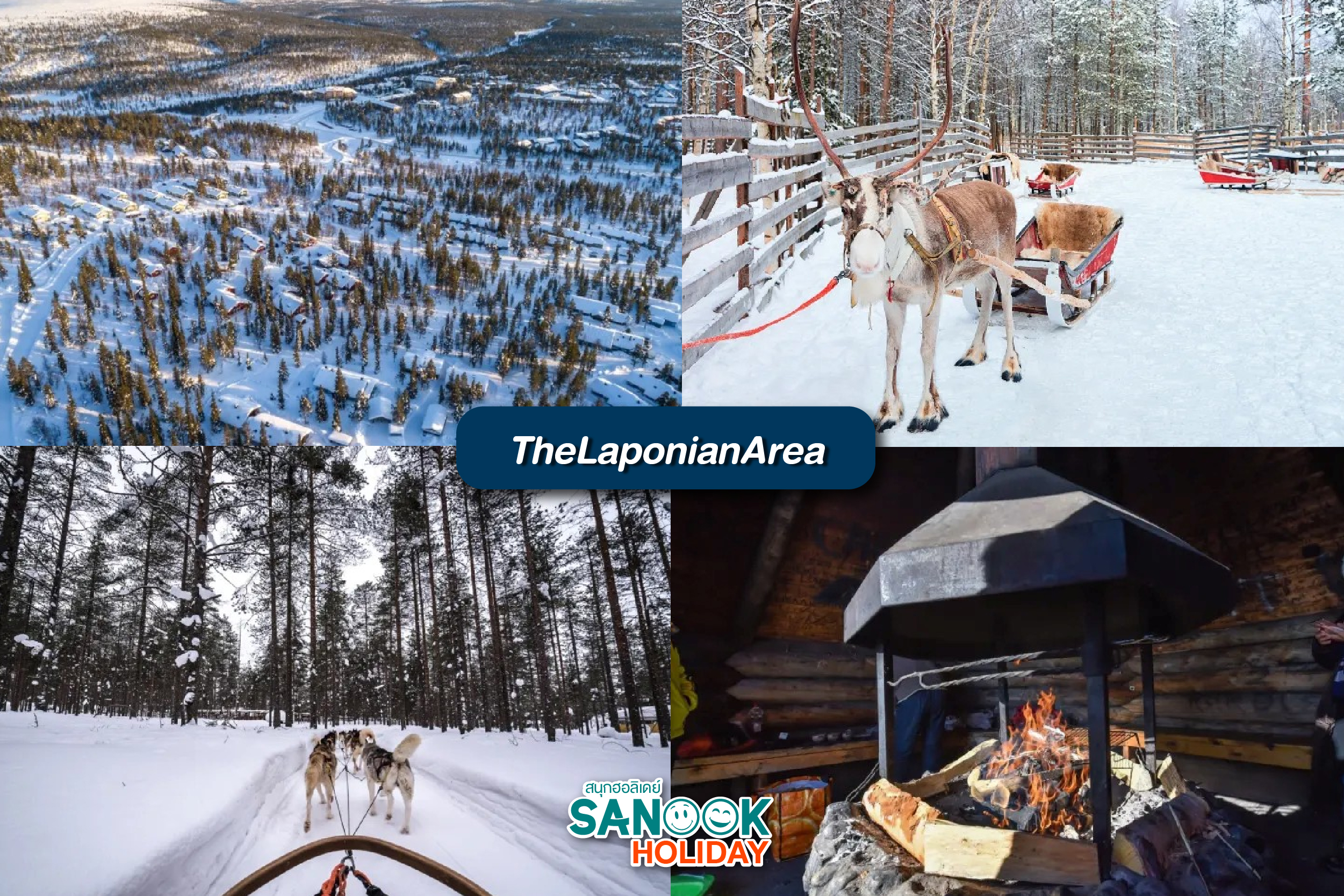 นั่งสุนัขลากเลื่อนล่าแสงเหนือ คิรูน่า 2026