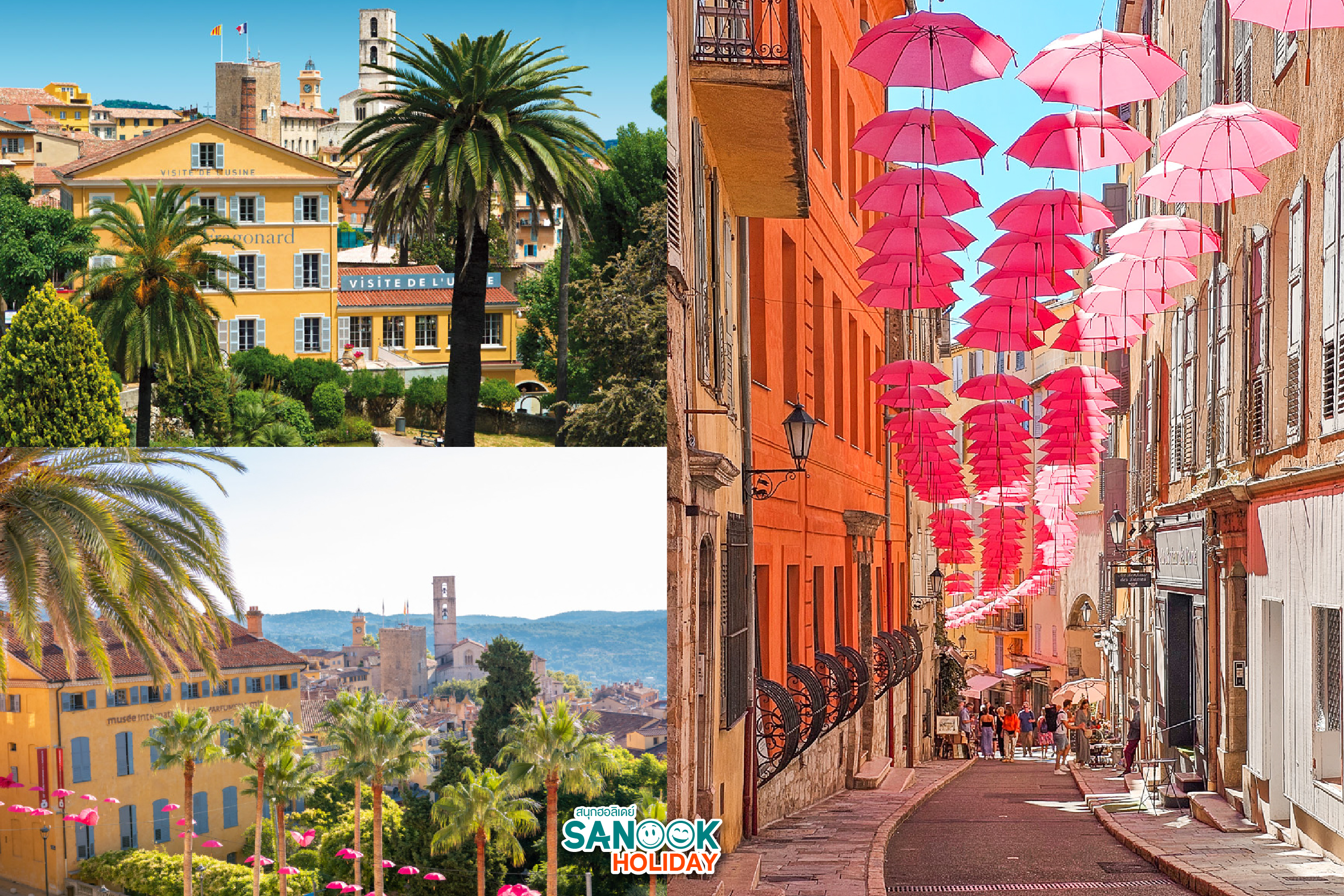 วิวเมือง Grasse ฝรั่งเศส