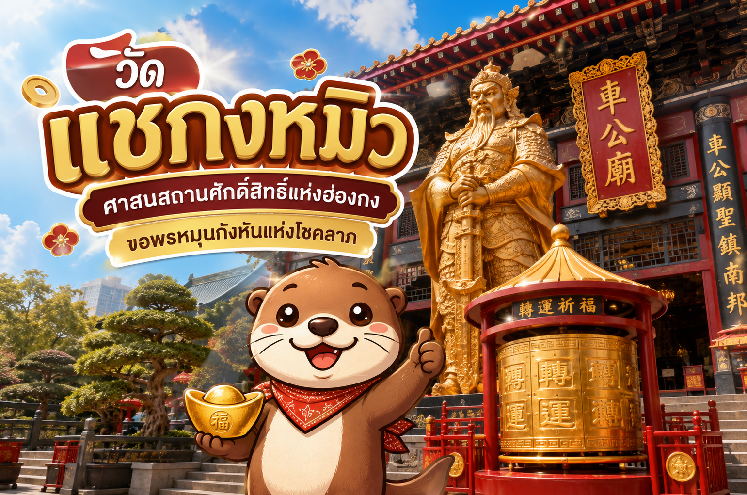 วัดแชกงหมิว ศาสนสถานศักดิ์สิทธิ์แห่งฮ่องกง ขอพรหมุนกังหันแห่งโชคลาภ