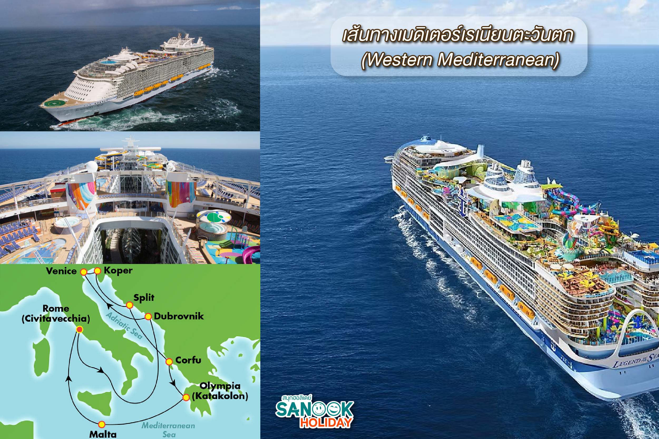 2. เส้นทางเมดิเตอร์เรเนียนตะวันตก (Western Mediterranean)