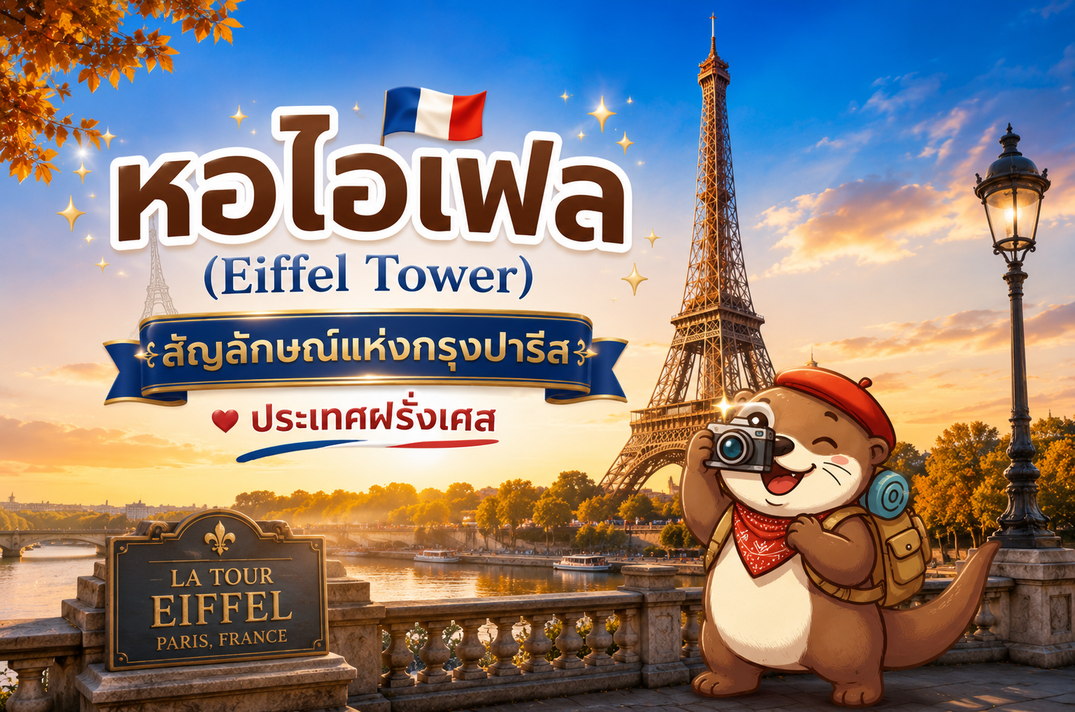 หอไอเฟล (Eiffel Tower) สัญลักษณ์แห่งกรุงปารีส ประเทศฝรั่งเศส