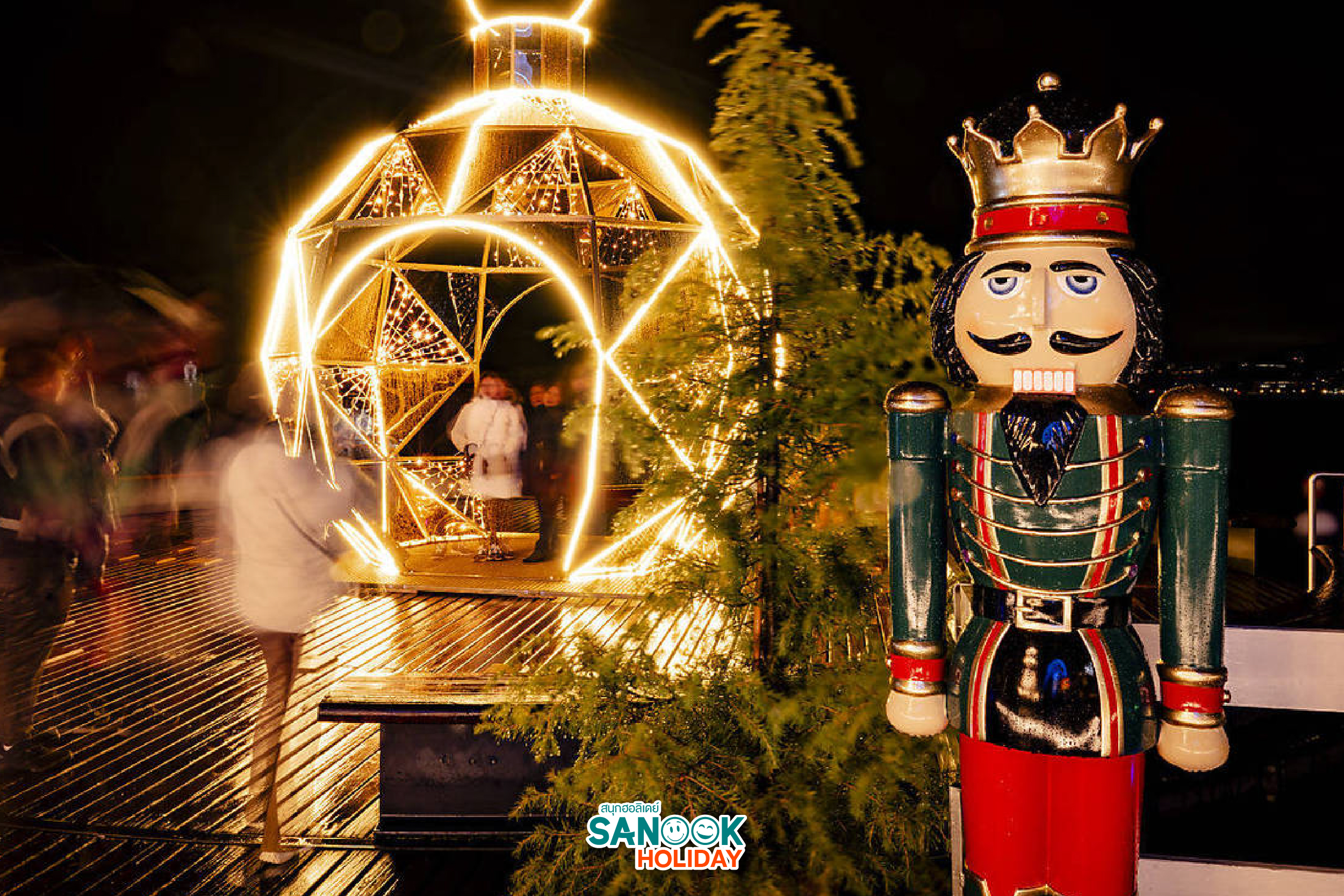 หมู่บ้านคริสต์มาสที่ Caux 