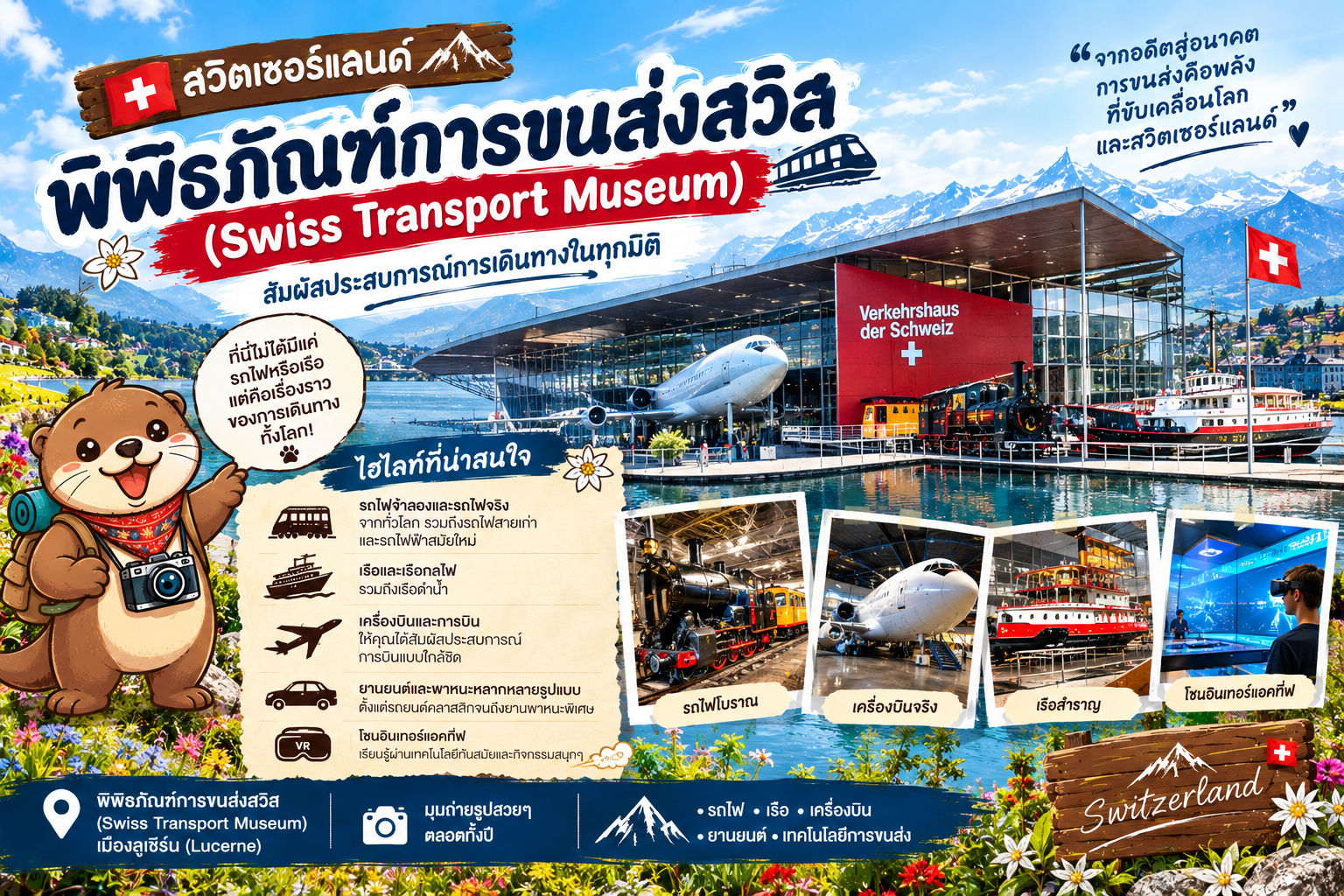 พิพิธภัณฑ์การขนส่งสวิส (Swiss Transport Museum)