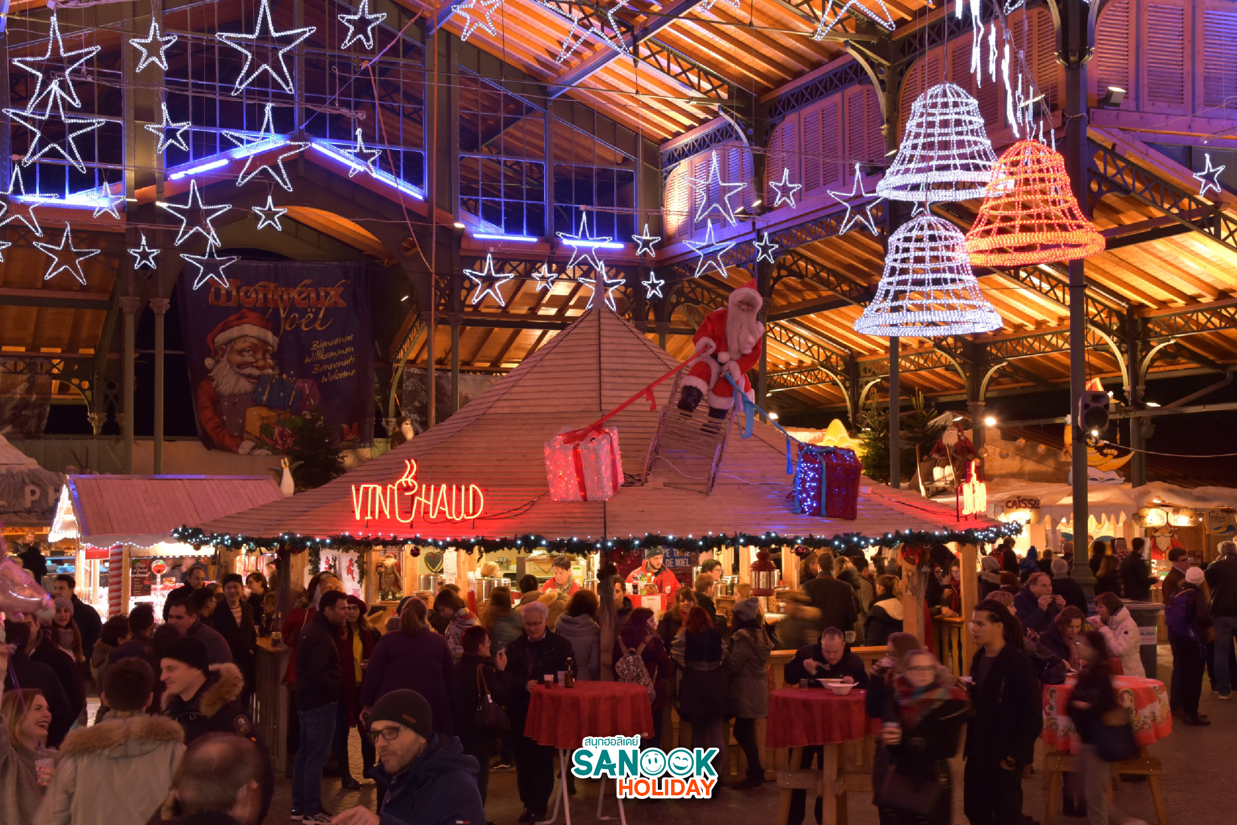 หมู่บ้านคริสต์มาสที่ Caux 